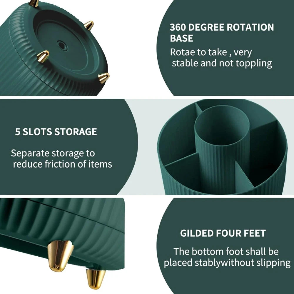 5 Slot Rotating Brush Holder